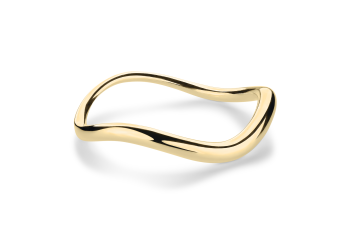 Manta - subtle gold-plated ring