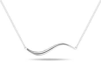 Manta Wave - silver necklace