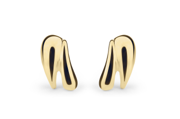 Manta Studs - gold-plated earrings