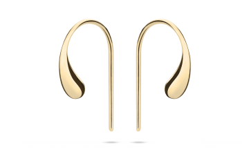 Manta Drops - gold-plated earrings