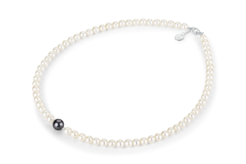 TAHITIAN - necklace with black Tahitian pearl dedicated to the desire for BEAUTY